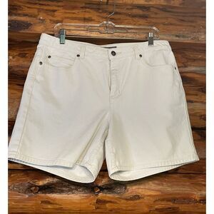 Liz Claiborne White Jean‎ Shorts Size 12